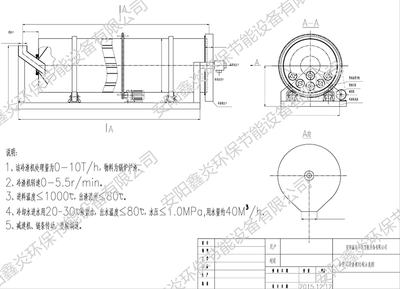 骏化冷渣机结构示意图-Model